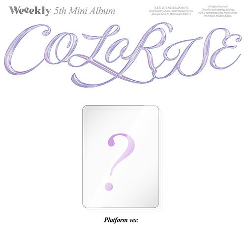[PREORDER] Weeekly - 5th Mini Album [ColoRise] (Platform Ver.)