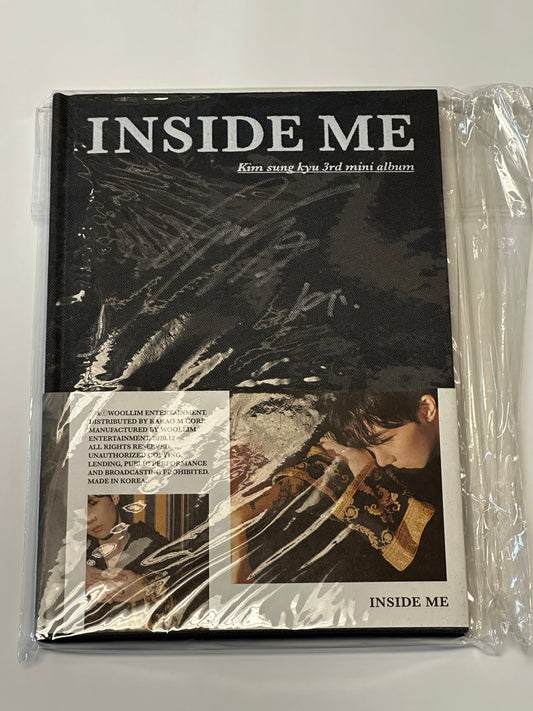 KIM SUNG KYU| INSIDE ME | AUTOGRAPHED ALBUM