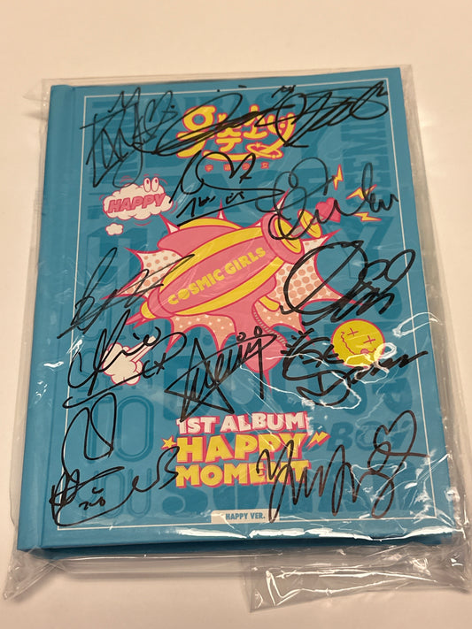 WJSN - Autographed Album "HAPPY MOMENT " 1ST ALBUM HAPPY VER.