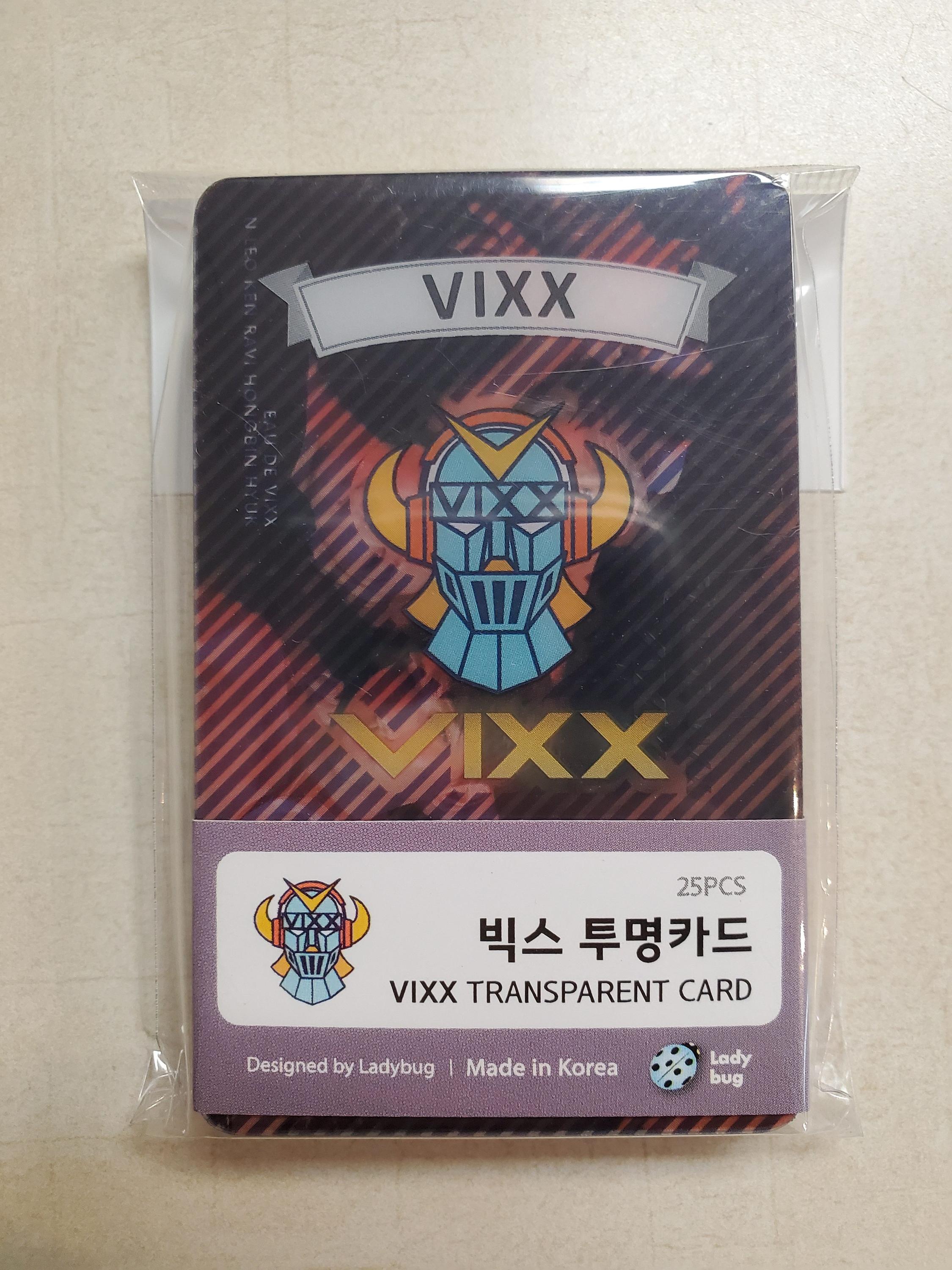 [ VIXX ] TRANSPARENT CARD – KPOP Store in USA